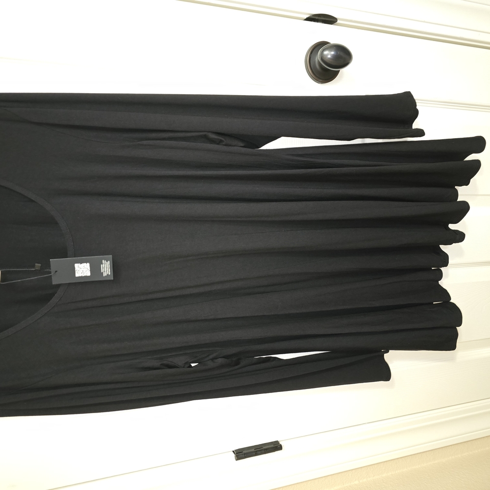 Seven7 Black Sleeveless A-Line Dress for Work